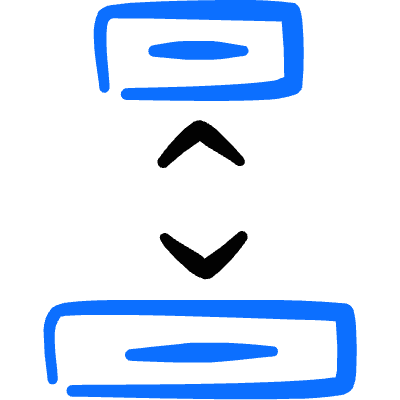 Text Formating Align Top Bottom Icon from Freehand Duotone Set