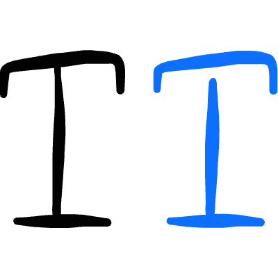 Text Formating Caps Icon from Freehand Duotone Set