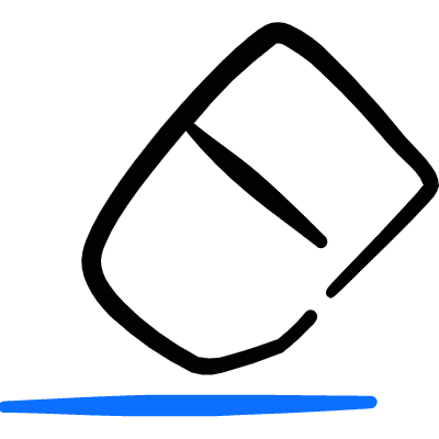Text Formating Eraser 1 Icon from Freehand Duotone Set
