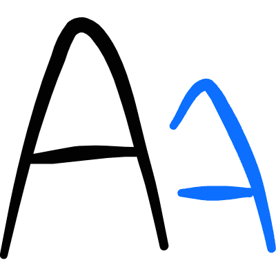 Text Formating Font Size Icon from Freehand Duotone Set