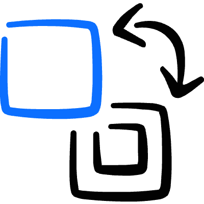 Text Formating Rotate Front Back Icon from Freehand Duotone Set