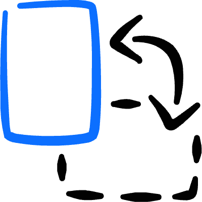 Text Formating Rotate Horizontal Icon from Freehand Duotone Set