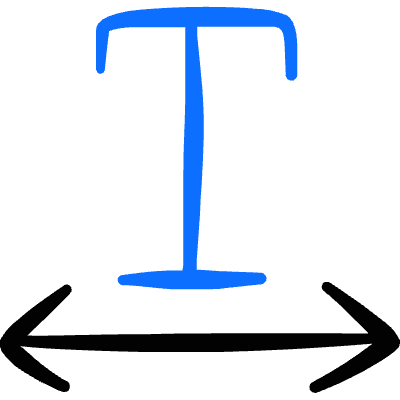 Text Formating Scale Horizontal Icon from Freehand Duotone Set