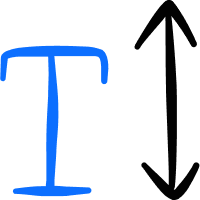 Text Formating Scale Vertical Icon from Freehand Duotone Set
