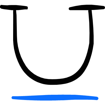 Text Formating Underline Icon from Freehand Duotone Set
