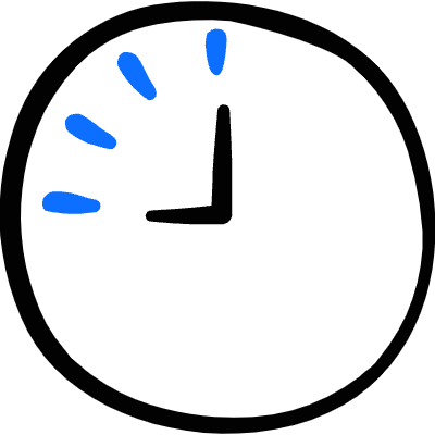 Time Clock Nine 1 Icon from Freehand Duotone Set