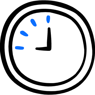 Time Clock Nine 2 Icon from Freehand Duotone Set