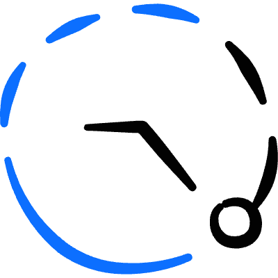 Time Clock Past 2 Icon from Freehand Duotone Set