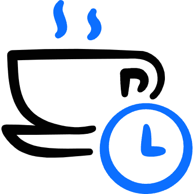 Time Coffee Time 3 Icon from Freehand Duotone Set