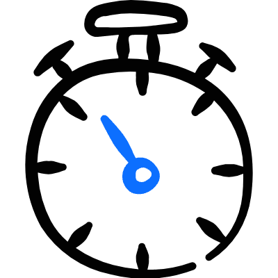 Time Stopwatch Icon from Freehand Duotone Set