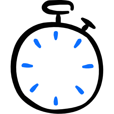 Time Stopwatch Empty Icon from Freehand Duotone Set