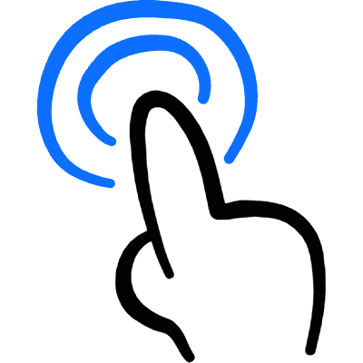 Gesture Double Tap Icon from Freehand Duotone Set