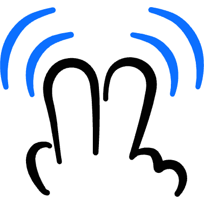 Gesture Double Tap Two Fingers Icon from Freehand Duotone Set
