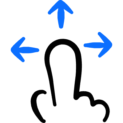 Gesture Move Icon from Freehand Duotone Set
