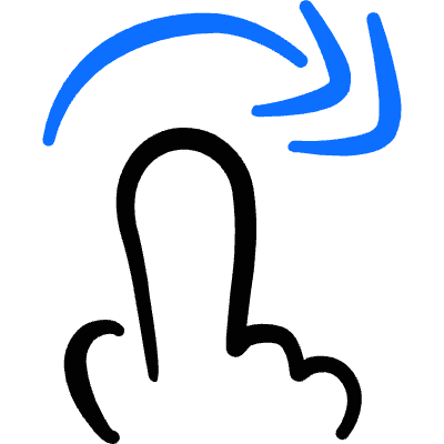 Gesture Swipe Horizontal Right 1 Icon from Freehand Duotone Set