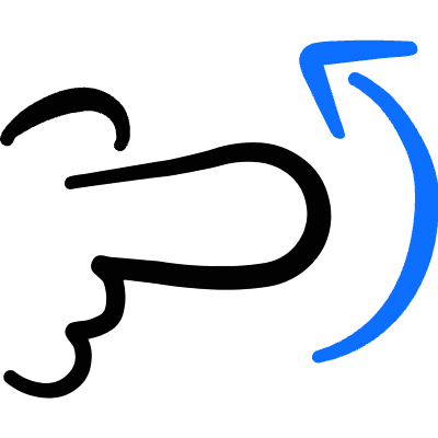 Gesture Swipe Vertical Up Icon from Freehand Duotone Set
