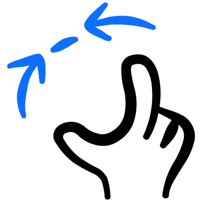 Gesture Zoom Out_1 Icon from Freehand Duotone Set
