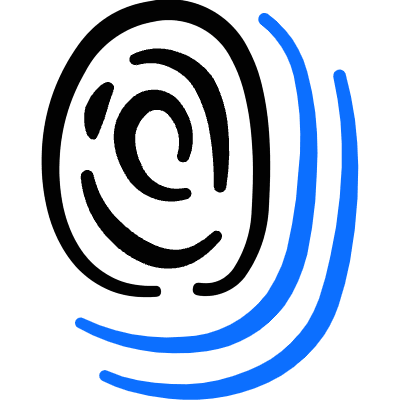 Touch Id Fingerprint 1 Icon from Freehand Duotone Set