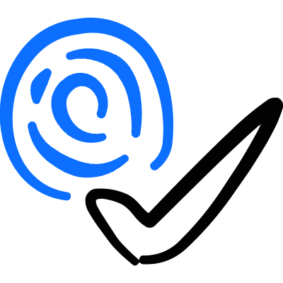 Touch Id Fingerprint Approved Icon from Freehand Duotone Set