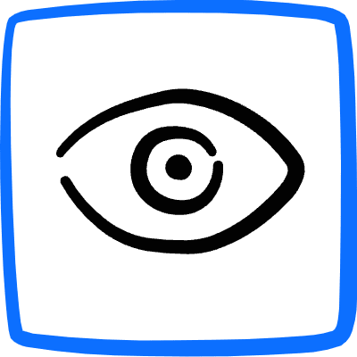 View Eye Square Icon from Freehand Duotone Set