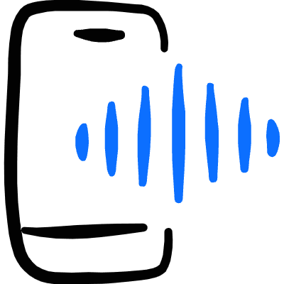 Voice Id Smartphone 1 Icon from Freehand Duotone Set