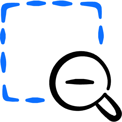 Zoom Out Magnifier Area Icon from Freehand Duotone Set