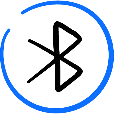 Bluetooth Logo Icon from Freehand Duotone Set