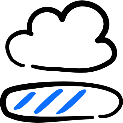 Cloud Loading Icon from Freehand Duotone Set