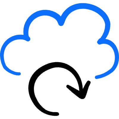 Cloud Refresh Icon from Freehand Duotone Set