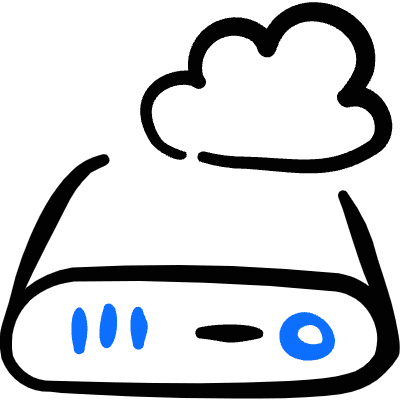 Cloud Storage Drive Icon from Freehand Duotone Set