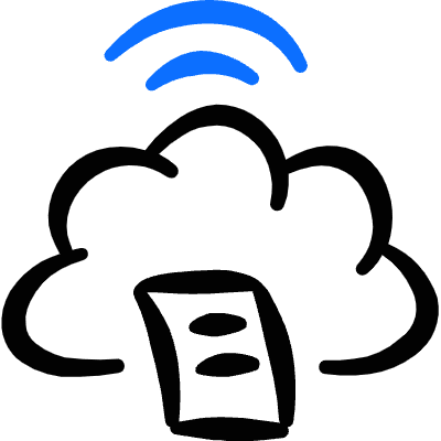 Cloud Text Icon from Freehand Duotone Set