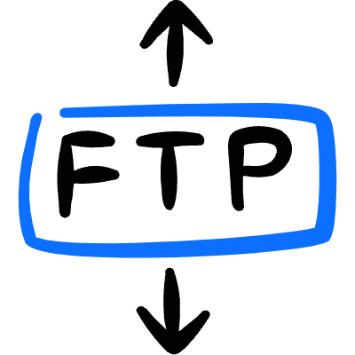 Data Transfer Ftp Icon from Freehand Duotone Set