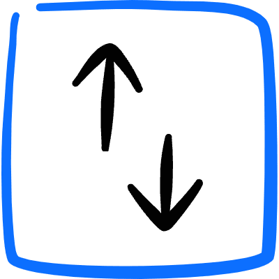 Data Transfer Square Vertical Icon from Freehand Duotone Set