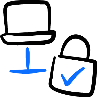 Network Connection Approved Icon from Freehand Duotone Set