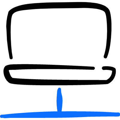 Network Laptop 1 Icon from Freehand Duotone Set