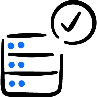 Server Check Icon from Freehand Duotone Set