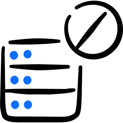 Server Disable Icon from Freehand Duotone Set