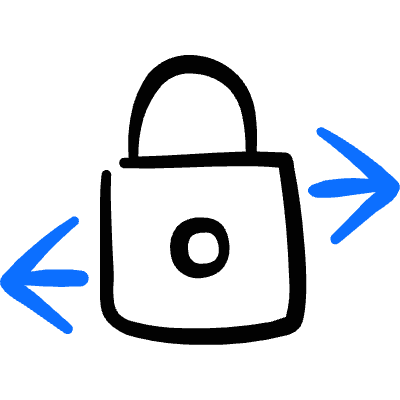 Server Locked Sharing Icon from Freehand Duotone Set