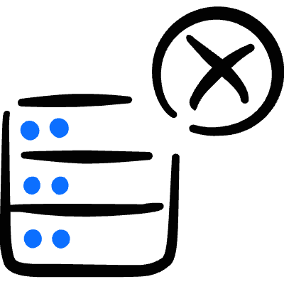 Server Remove Icon from Freehand Duotone Set