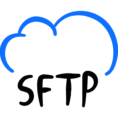 Server Sftp Cloud Icon from Freehand Duotone Set