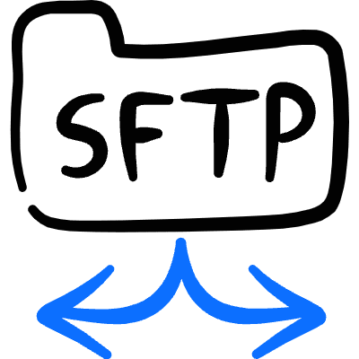 Server Sftp Folder Icon from Freehand Duotone Set