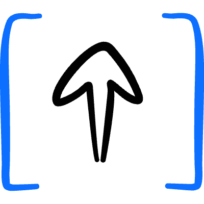 Upload Brackets Icon from Freehand Duotone Set