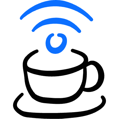 Wifi Coffee Cup Icon from Freehand Duotone Set