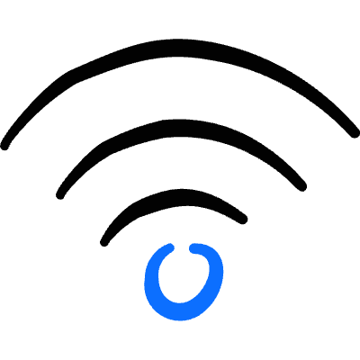 Wifi On Icon from Freehand Duotone Set