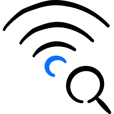 Wifi Search Icon from Freehand Duotone Set