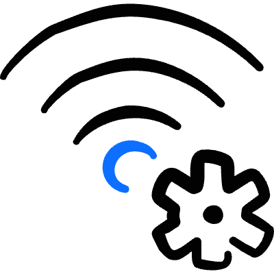 Wifi Settings Icon from Freehand Duotone Set
