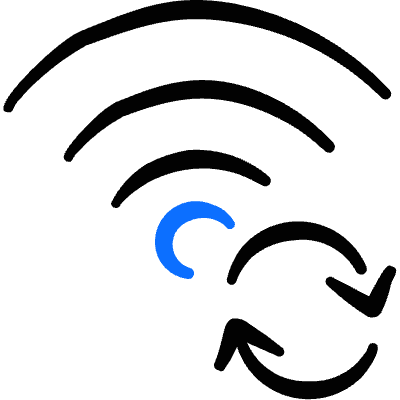 Wifi Sync Icon from Freehand Duotone Set