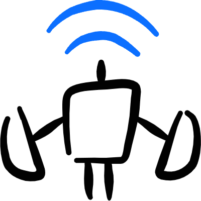 Wireless Antenna Icon from Freehand Duotone Set