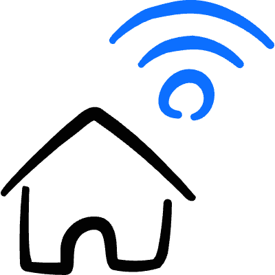 Wireless House Signal Icon from Freehand Duotone Set