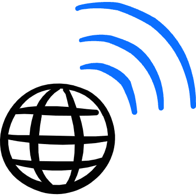 Wireless Network Signal Icon from Freehand Duotone Set
